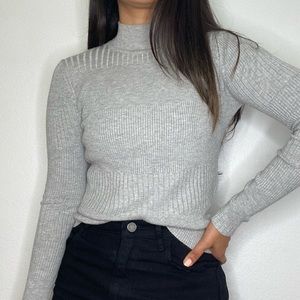 Grey turtle neck sweater